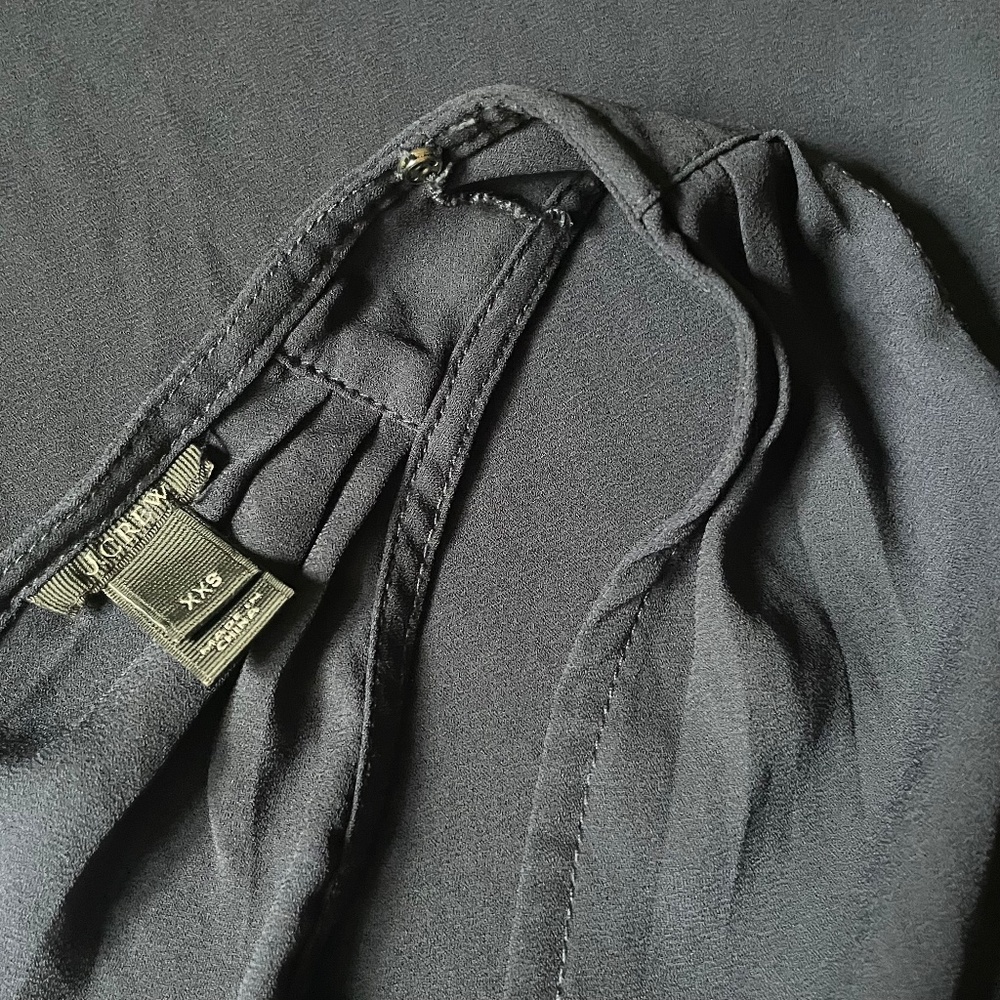 J. Crew “XS” XXS Navy Blue Minimalist Maxi Dress - Picture 3 of 5